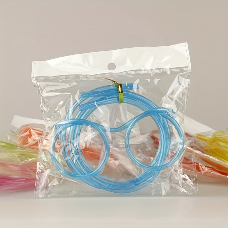 Children's Plastic Crazy Straw Glasses for Birthday Party Favors and Gift Bags