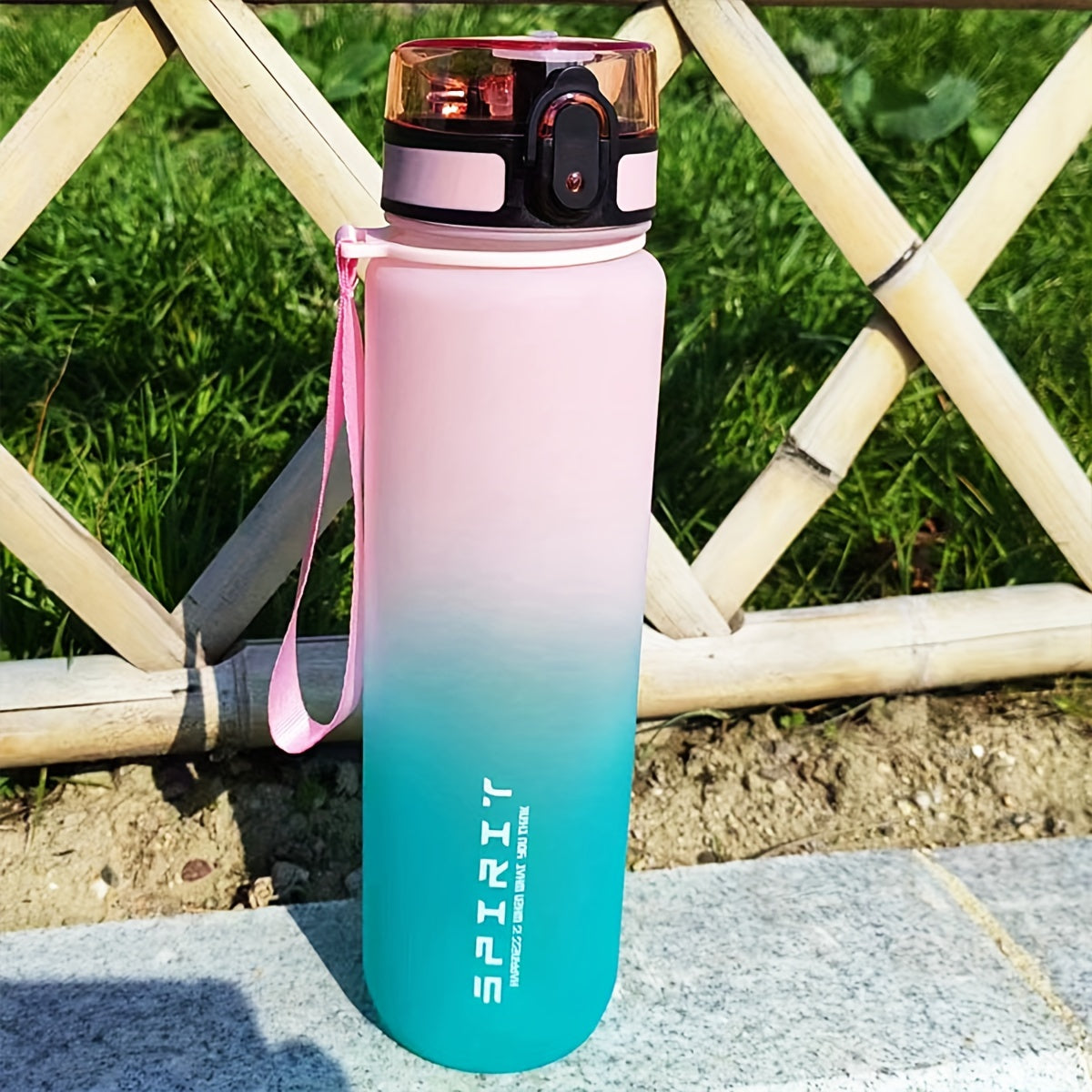 1L Gradient Plastic Water Bottle for Hiking Camping and Backpacking