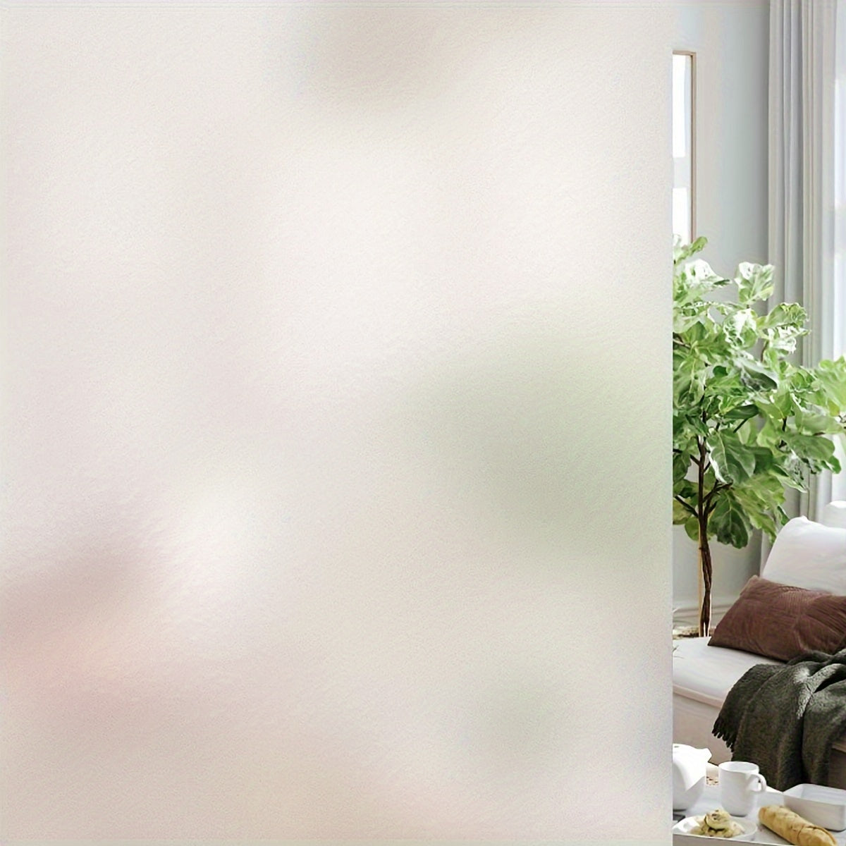 Frosted Glass Window Film Sticker Transparent Privacy Cover for Bathroom Living Room Office