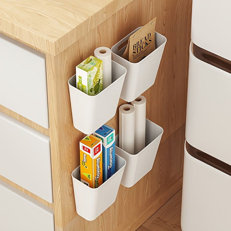 Cesta de almacenamiento de plástico para puertas para la organización de la cocina