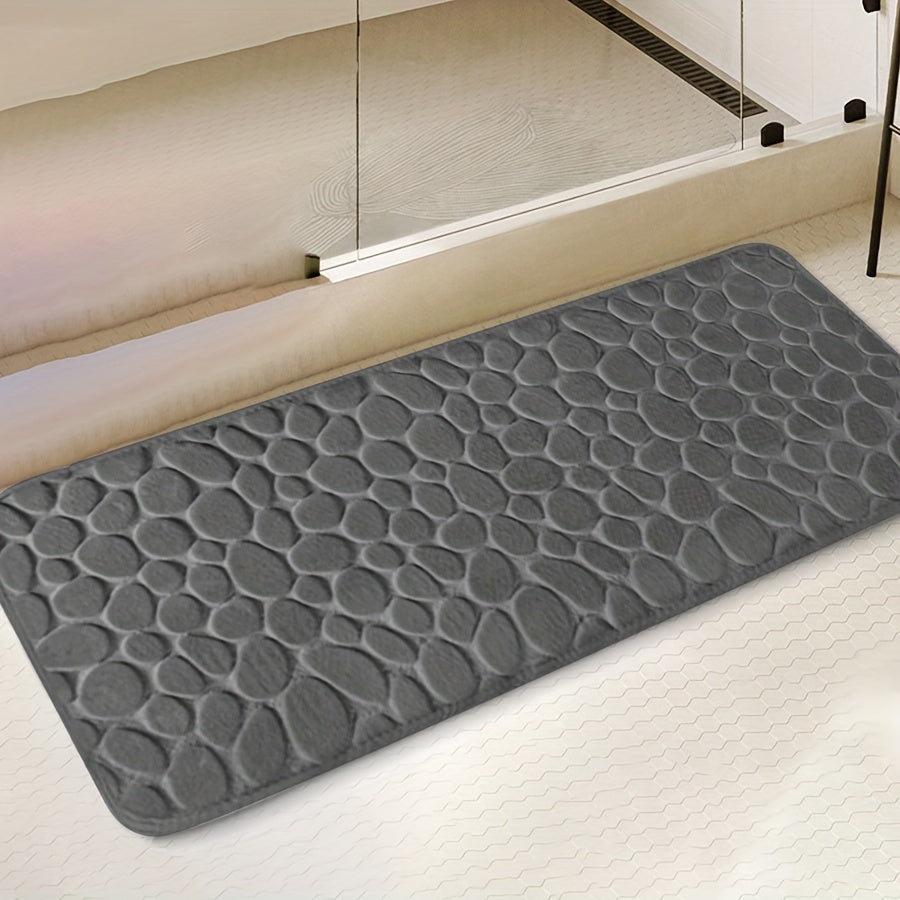 Zarif tosh naqshli poliester hammom matosi, yuqori zichlikdagi ko'pik, sirpanmaydigan to'qima dizayni. Hammom, dush, hammom bezaklari uchun juda singdiruvchi va yumshoq qulaylik.