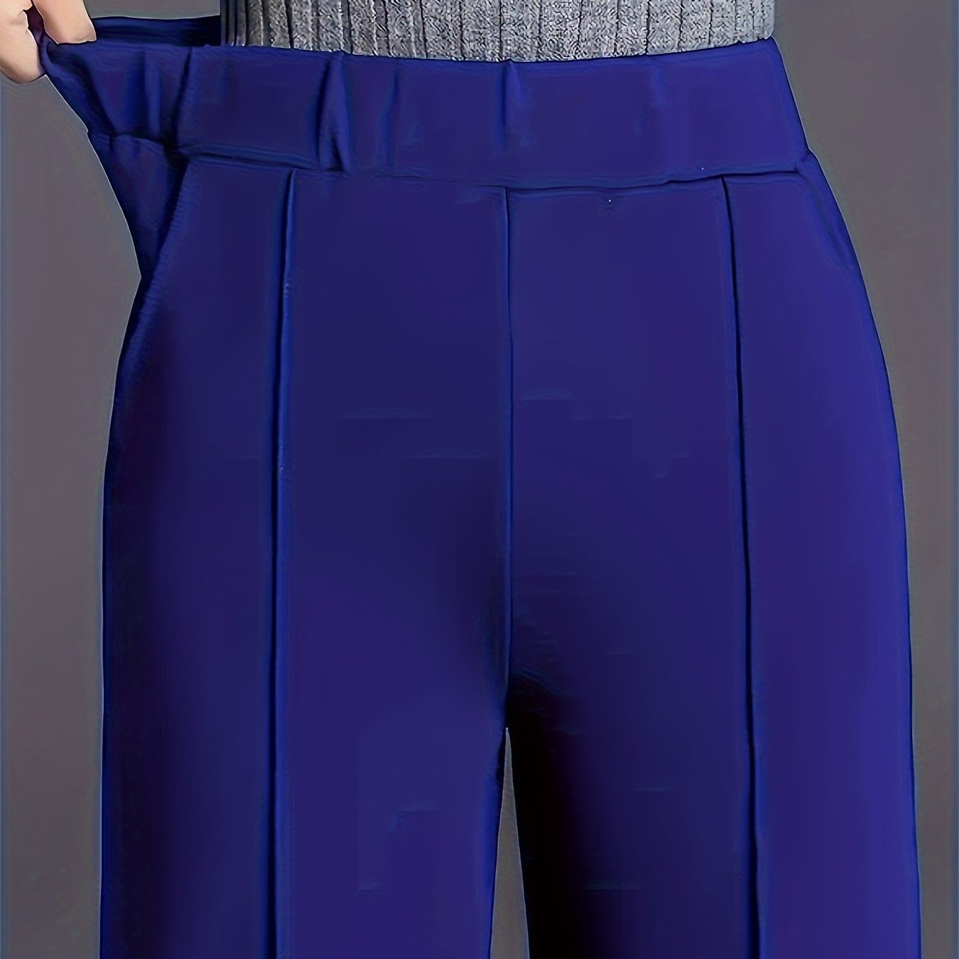 Women's High-Waisted Straight-Leg Pants Casual Trousers All-Season Comfortable