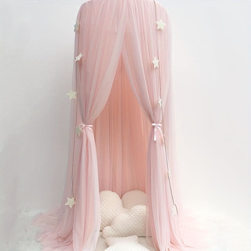 Children's Princess Bed Canopy Dome Tent Mesh Bed Curtain for Kids Bedroom Decoration