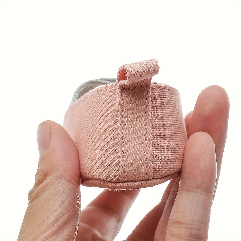 Toddler Sparkling Slip-On Shoes with Soft Non-Slip Sole for Spring Fall