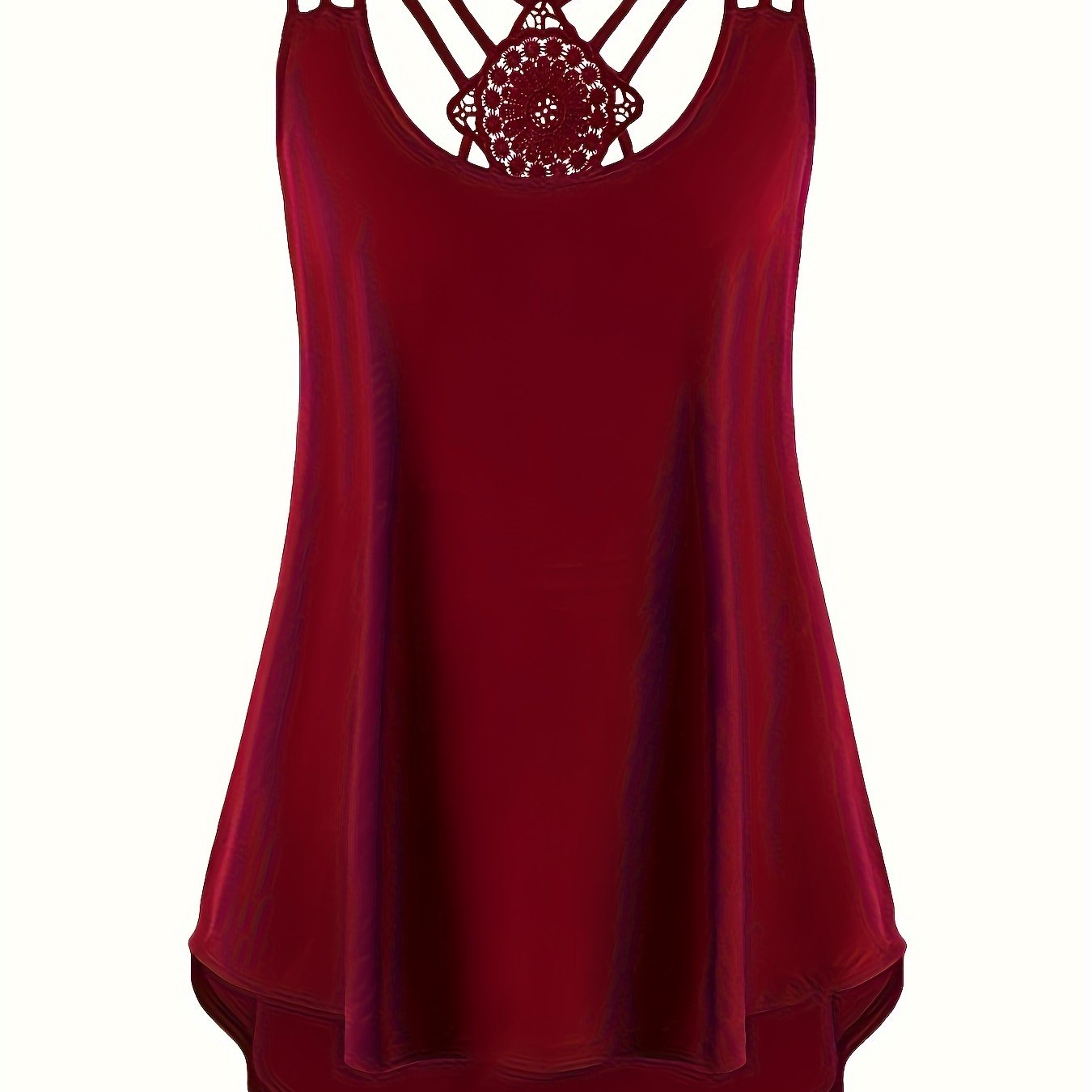 Women's Large Size Lace Suspender Waistcoat Backless Adjustable Straps Casual Chic