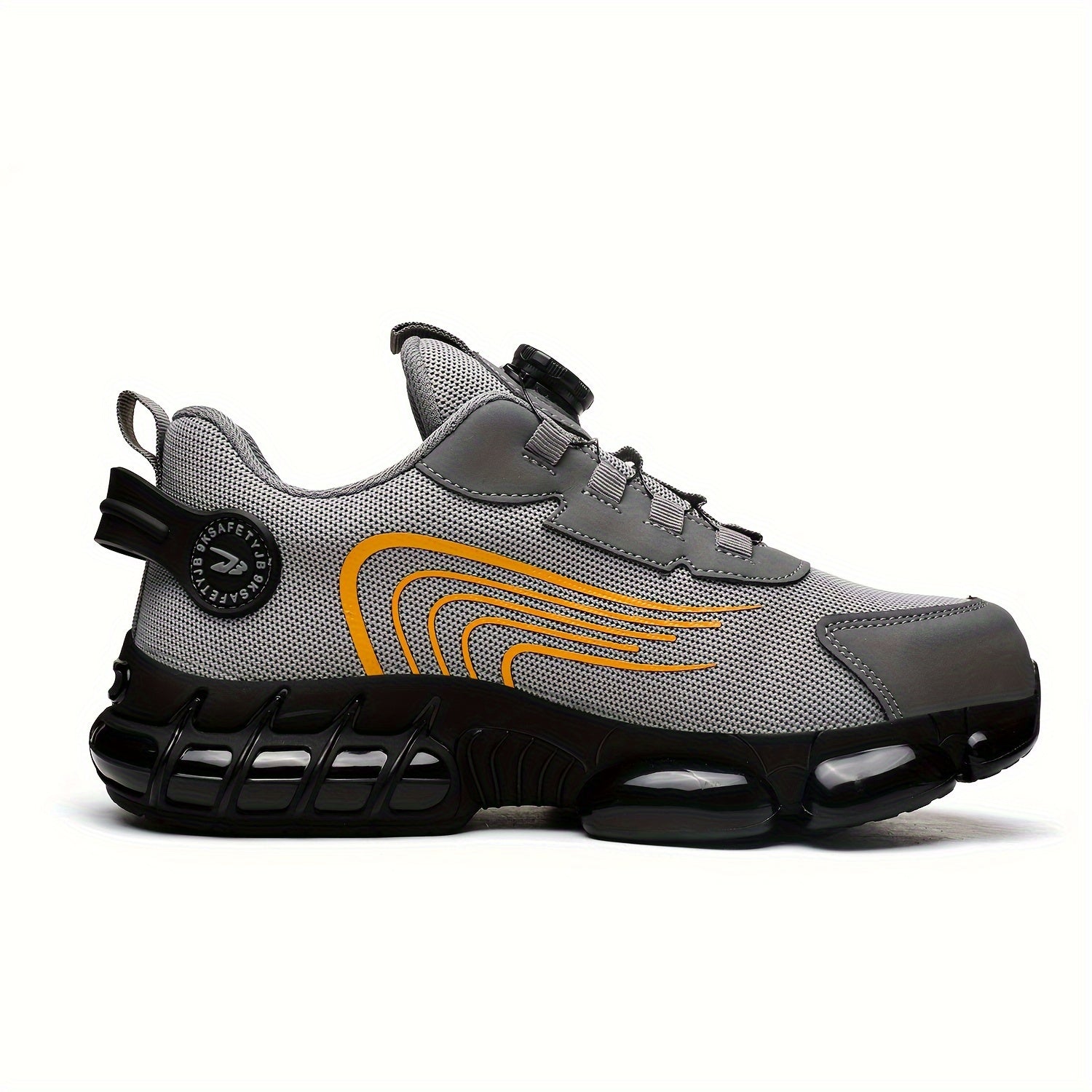 Durable Safety Shoes with Steel Toe Cap Breathable Mesh Non-Slip Rubber Sole for Work and Outdoor