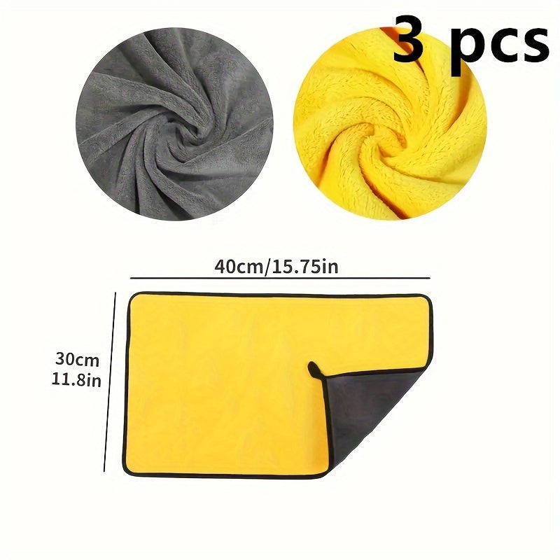 Microfiber Car Wash Towels for Exterior Cleaning Ultra Soft Thick Polyester