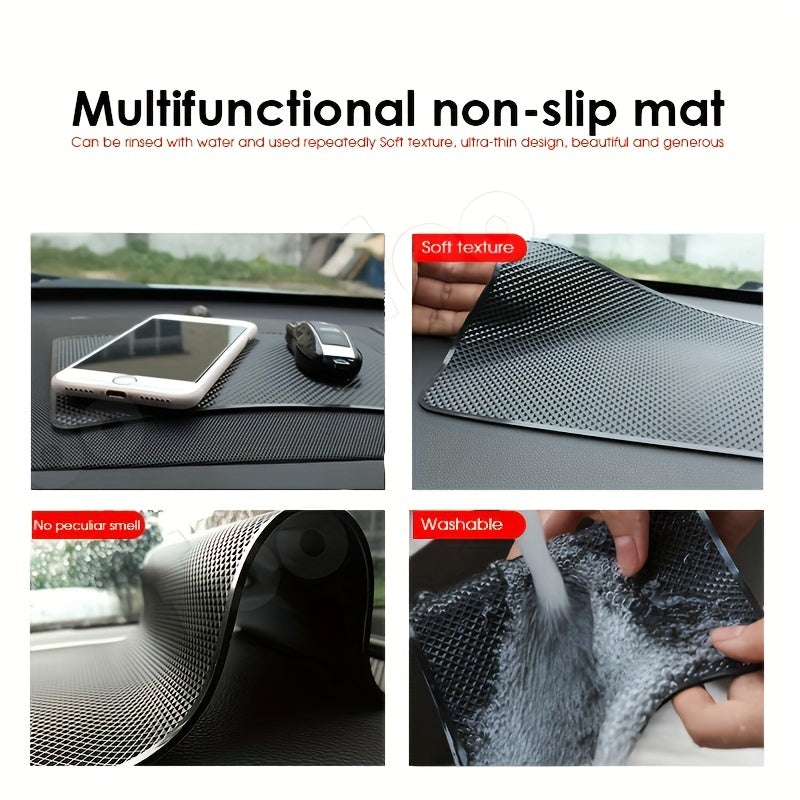 Universal Non-Slip Sticky Mat for Car Dashboard Phone Key Holder 200x130mm