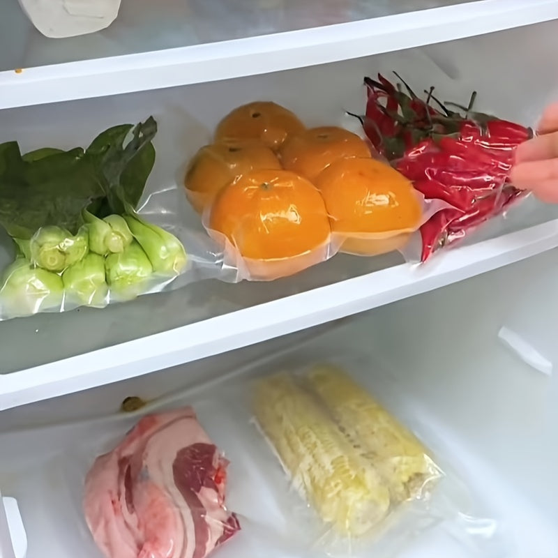 Food-Grade Vacuum Seal Bags, Microwave Safe, Reusable Storage for Kitchen