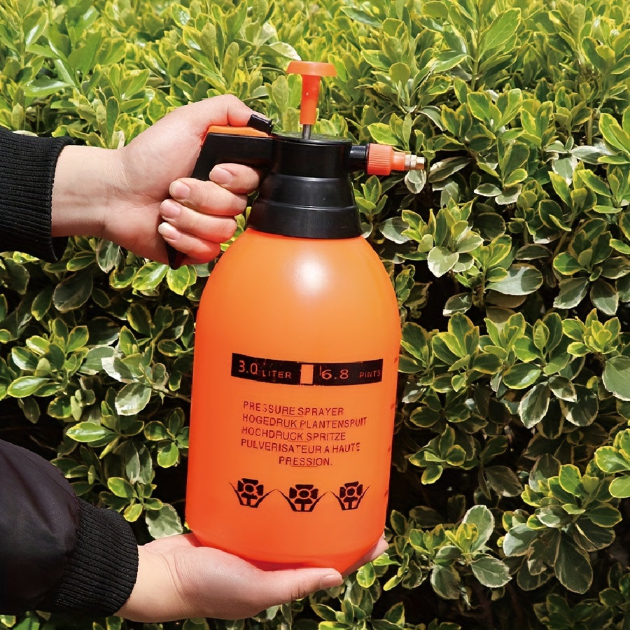 Ручной лейка для воды большой емкости 2L пластиковая для сада и газона, регулируемый латунный распылитель