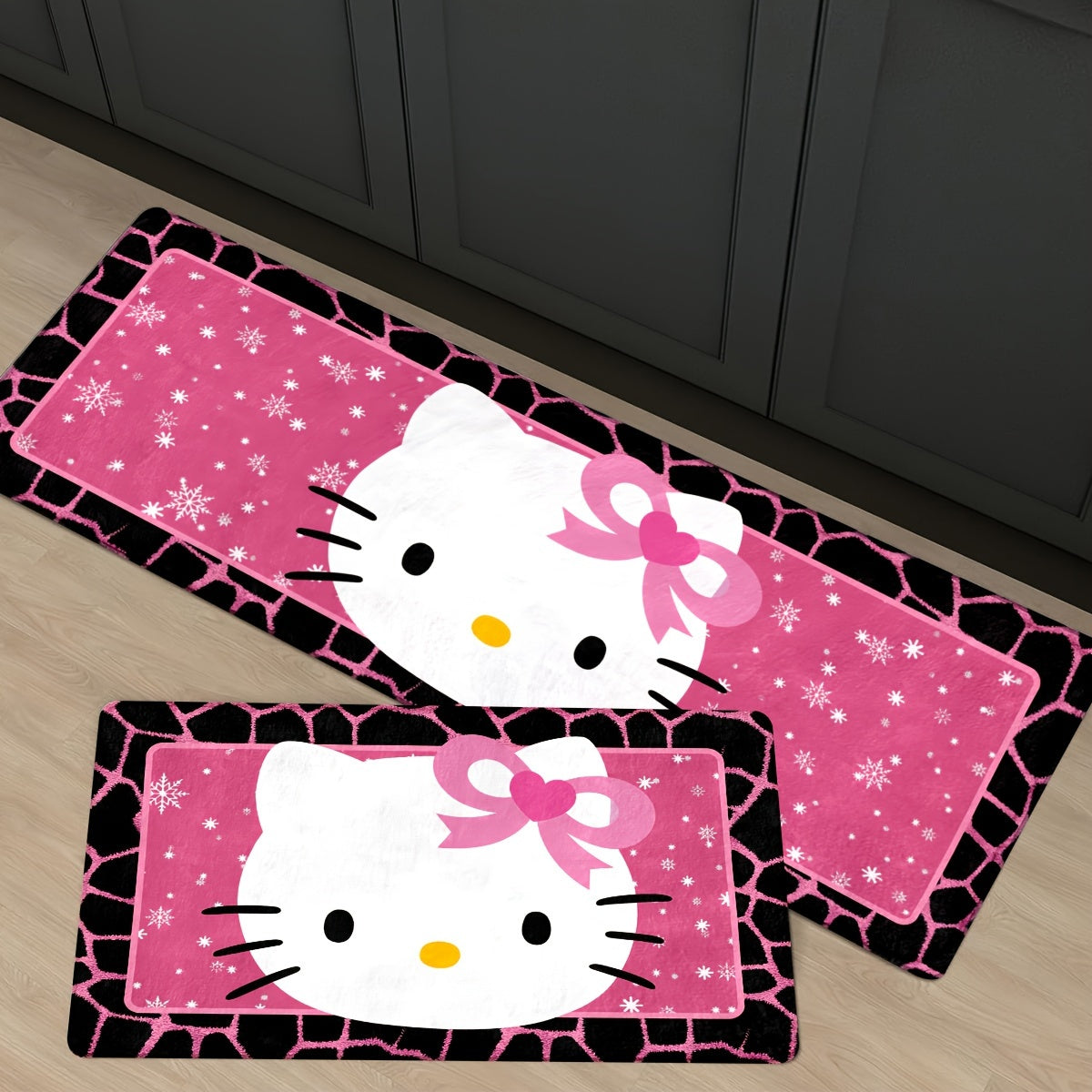 Indoor Door Mat Non-Slip Thickened Winter Christmas Decor for Kitchen Bathroom Laundry