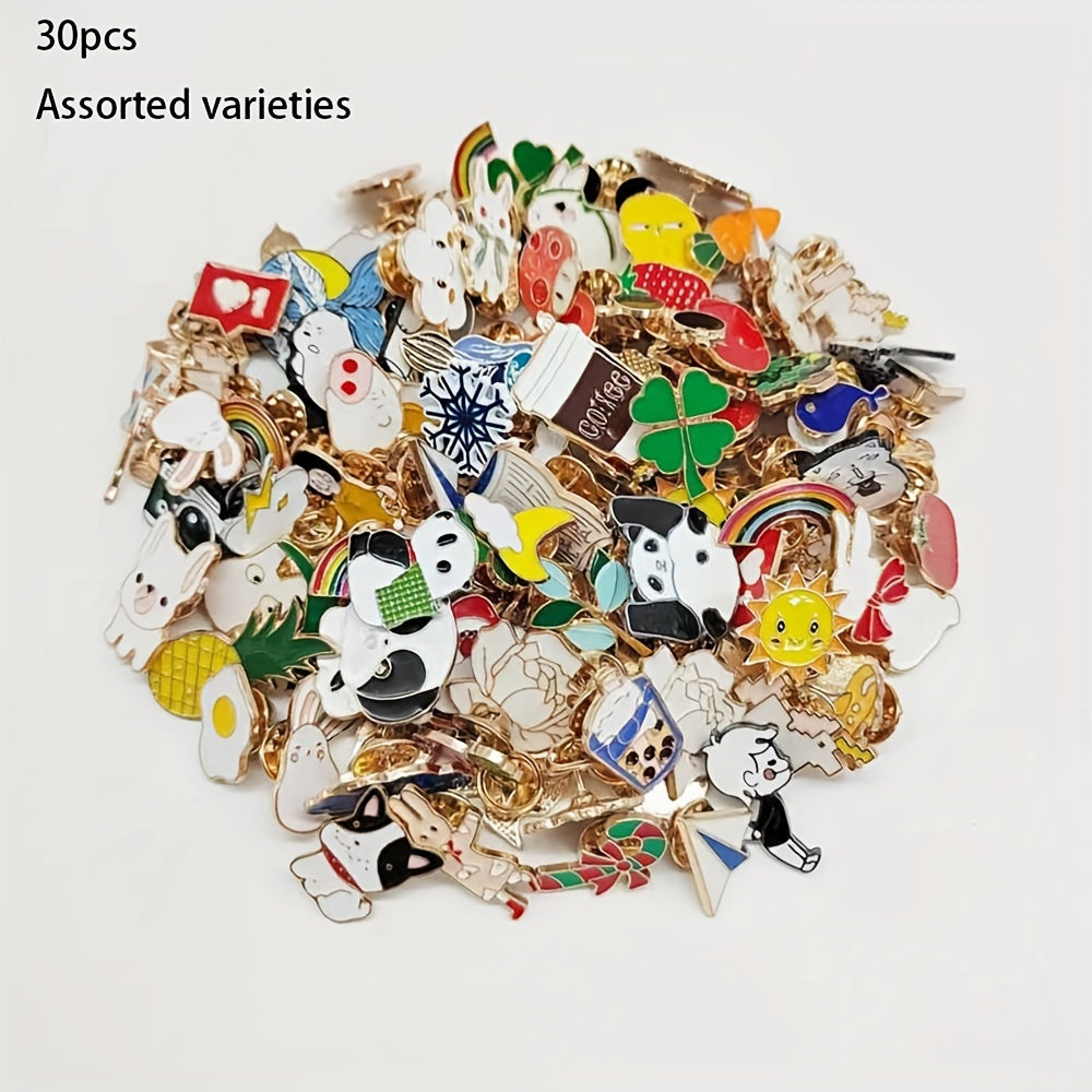 YWLI brosh pinlar to'plami, turli xil qiziqarli qotishma metall dizaynlarida, 10, 20, 30 yoki 50 dona mavjud. Ushbu novator pinlar notekis shakllarga ega va minimalist yopishqoq orqa qismga ega bo'lib, ayollar uchun zamonaviy aksessuar hisoblanadi.