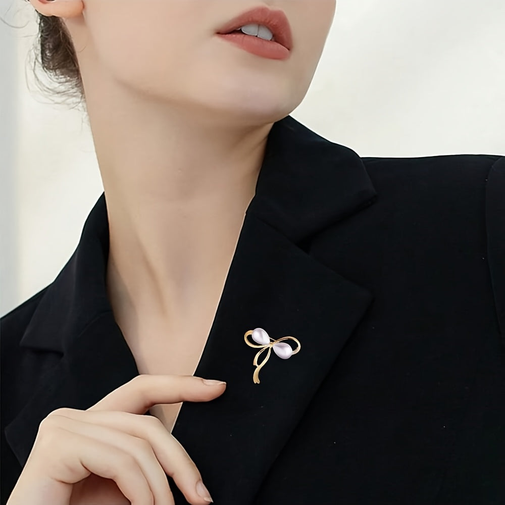 Set of 3 Men's and Women's Tie Pins Brooches Elegant Silver Tone Accessories