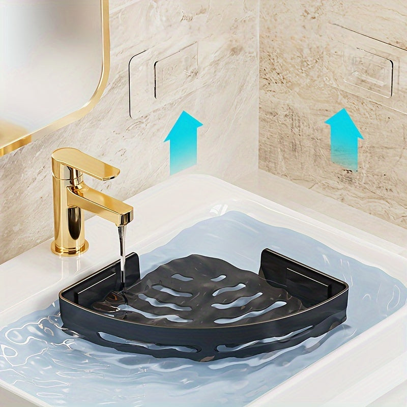 Triangle Corner Bathroom Shelf Space Saver for Shower Organizing Shampoo and Cosmetics