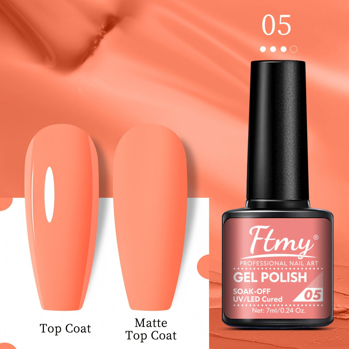 Women Gel Nail Polish Strong Bright Colors Long-Lasting