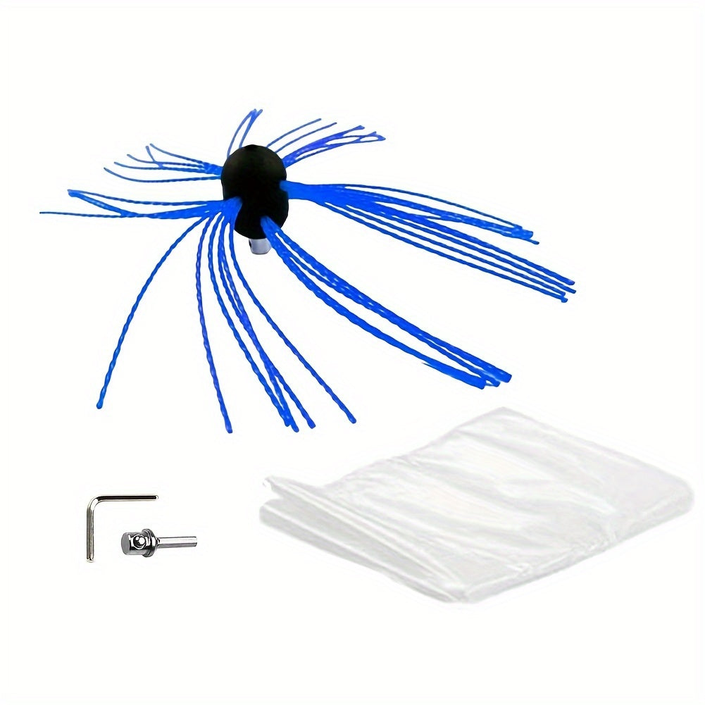 Chimney Brush Kit mustahkam plastmassdan yasalgan tozalash asboblari bilan kanalni tozalash uchun