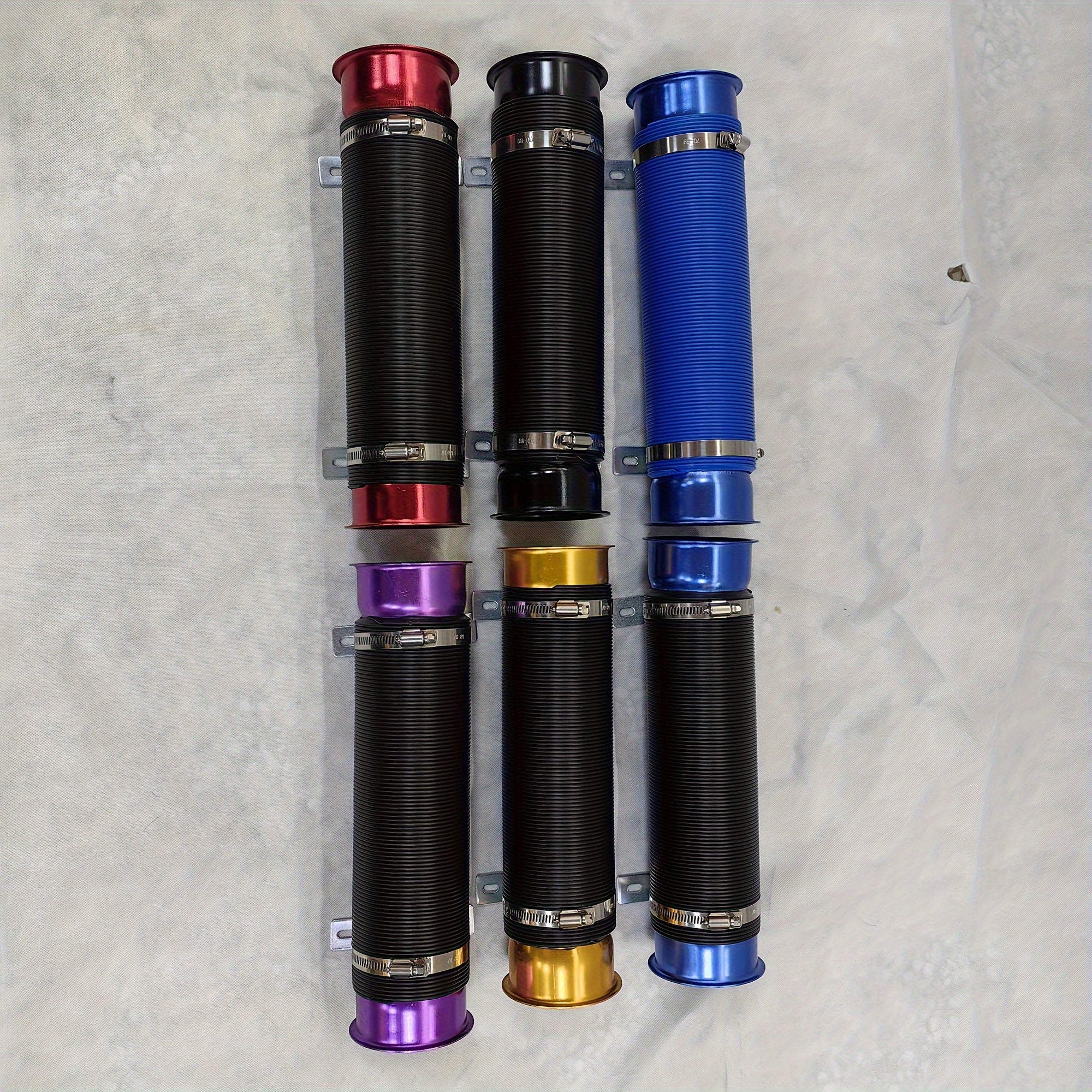 Flexible Air Intake Hose Cold Air Duct Replacement Adjustable 33.5-109cm