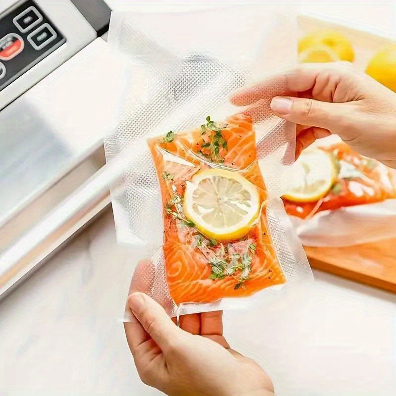 100pcs Food Storage Vacuum Sealer Bags BPA-Free Pre-Cut for Sous Vide Meal Prep