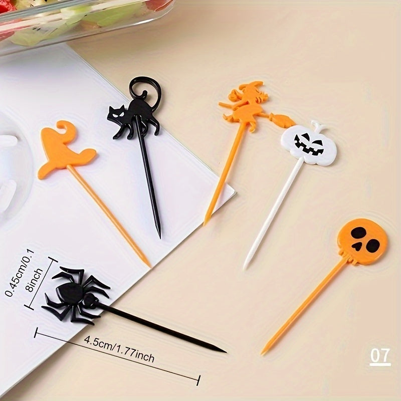 Bolalar uchun mini plastmassa tushlik qutisi bezak kartochkalari, multfilm hayvonlari, mevalar, Xellouin, yo'l harakati belgilar