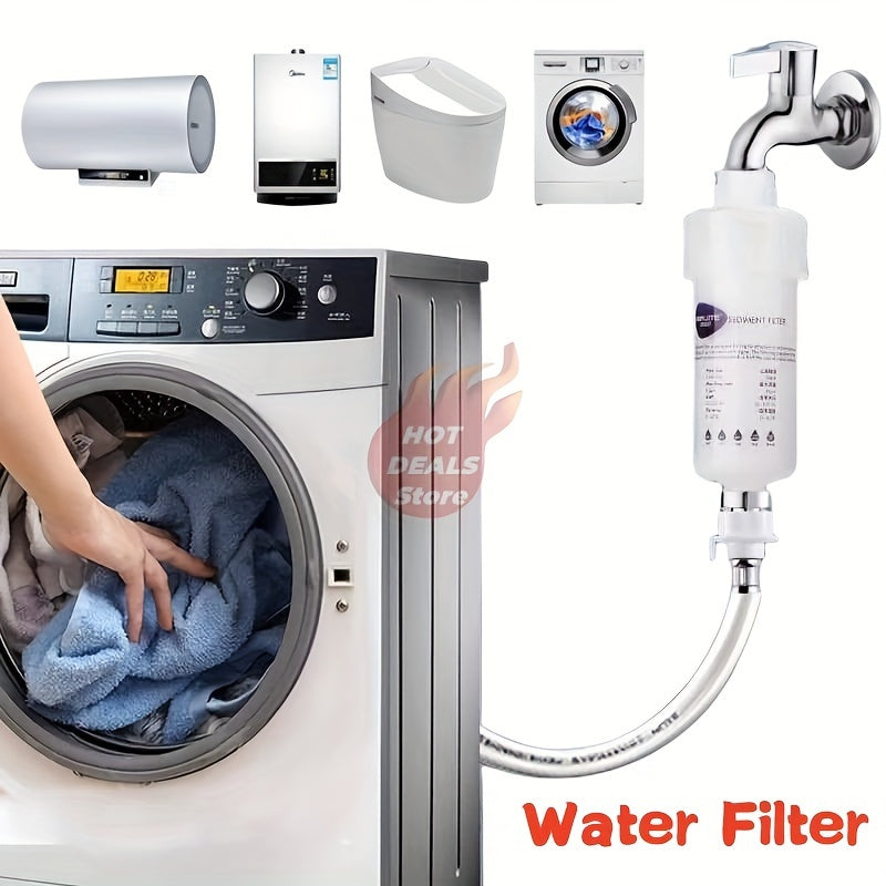 Water Filter for Washing Machine Shower Toilet Pre-Filtering Dechlorination Pressure-Resistant