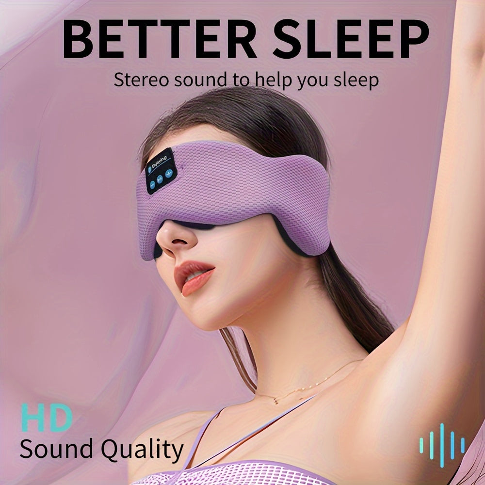 Wireless Sleep Mask with Built-in Wireless Headphones for Women and Men