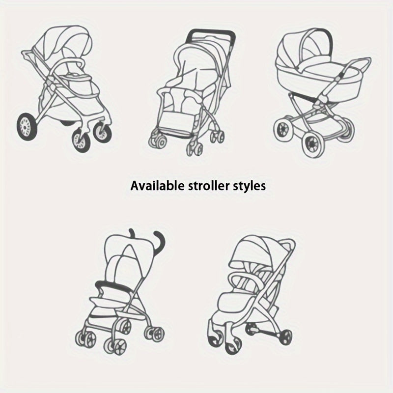 Bolalar aravachasi uchun chivinlar tarmog'i nafas oladigan qoplama himoya uchun