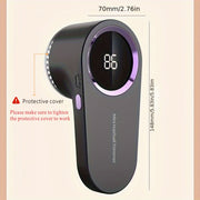 Rechargeable USB Lint Remover Ball Fabric Shaver Trimmer with Power Display for Home Travel and Grooming