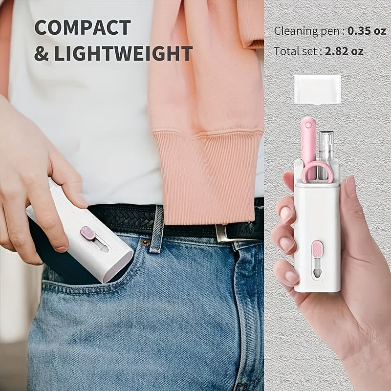 7-in-1 Wireless Headphones and Screen Cleaning Kit with Pen Brush and Tools