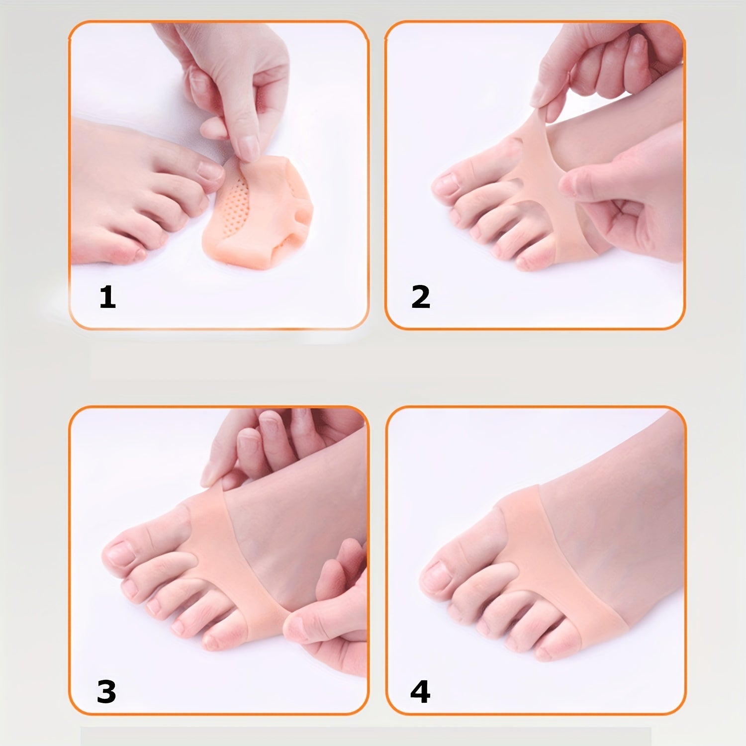 Women's Silicone Gel Foot Pads Metatarsal Support Cushions 10pcs