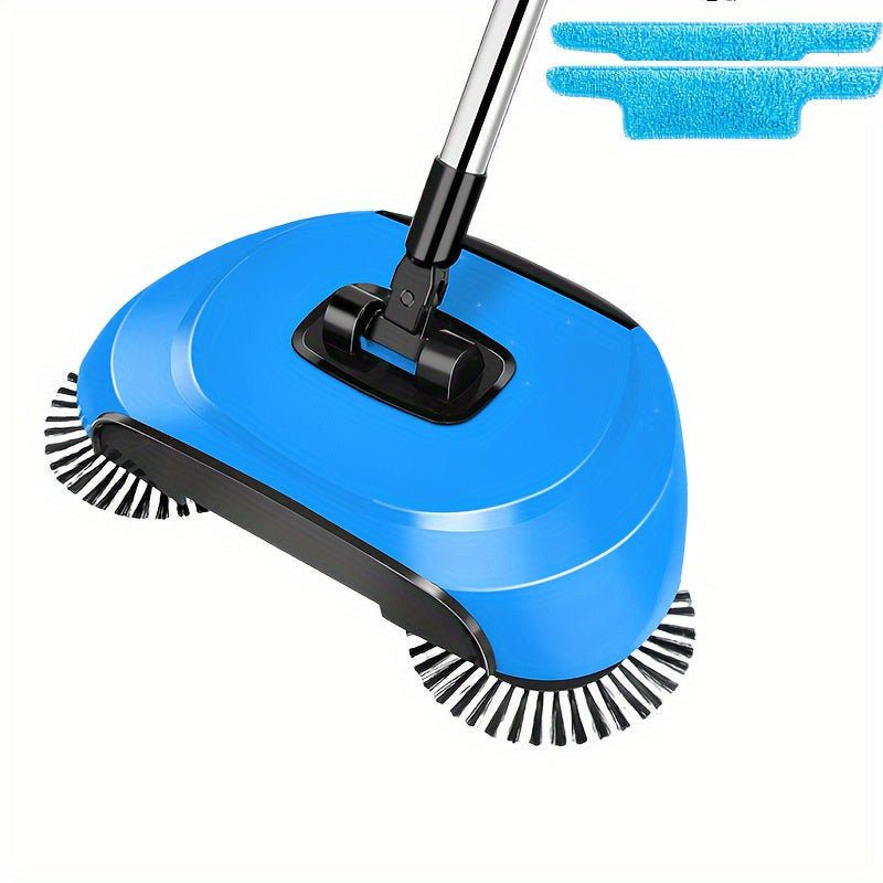 3-in-1 Hand Push Sweeper Vacuum Cleaner Wet Dry Mop for Hardwood Tiles