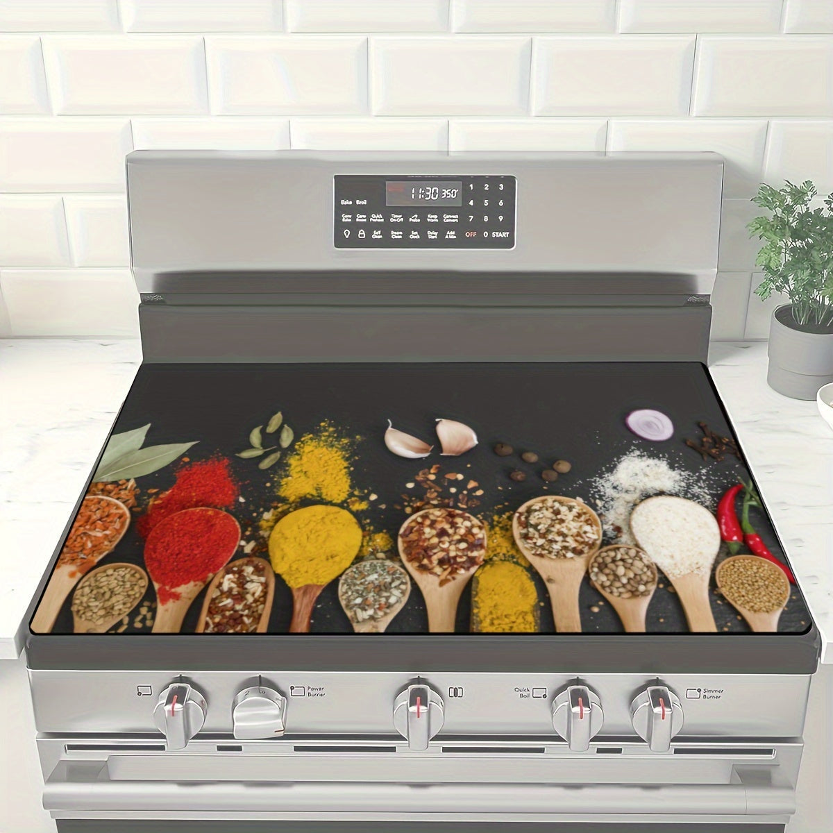 Durable Kitchen Stove Top Cover 72x52cm Protects Electric and Glass Cooktops