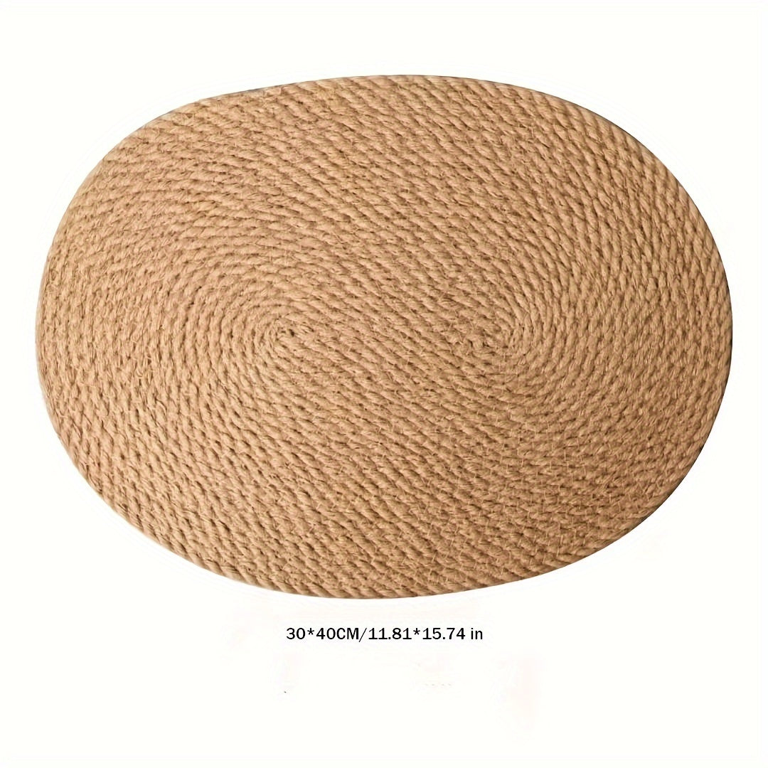 Japanese-Style Jute Placemat for Dining Table Insulation Bowl Pot Holder Coaster