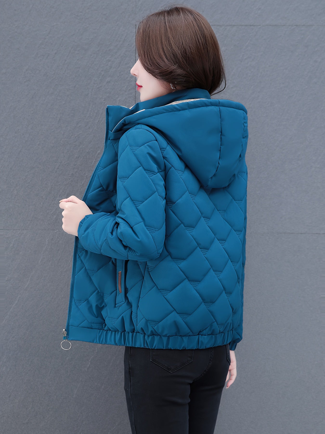 Women's Winter Hooded Jacket Lightweight Warm Outdoor Camping Coat