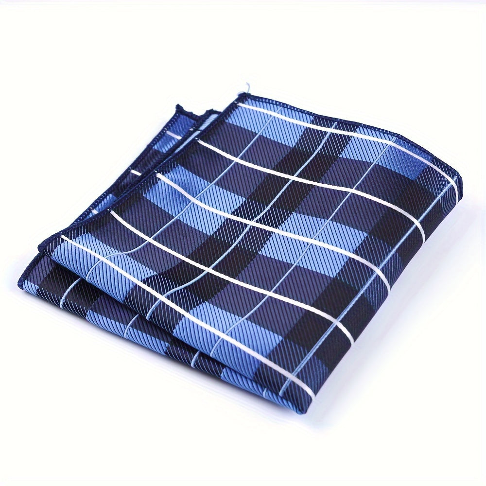 Erkaklar uchun polyester sharf to'plami, 9 ta turli ranglar, biznes va to'ylar uchun