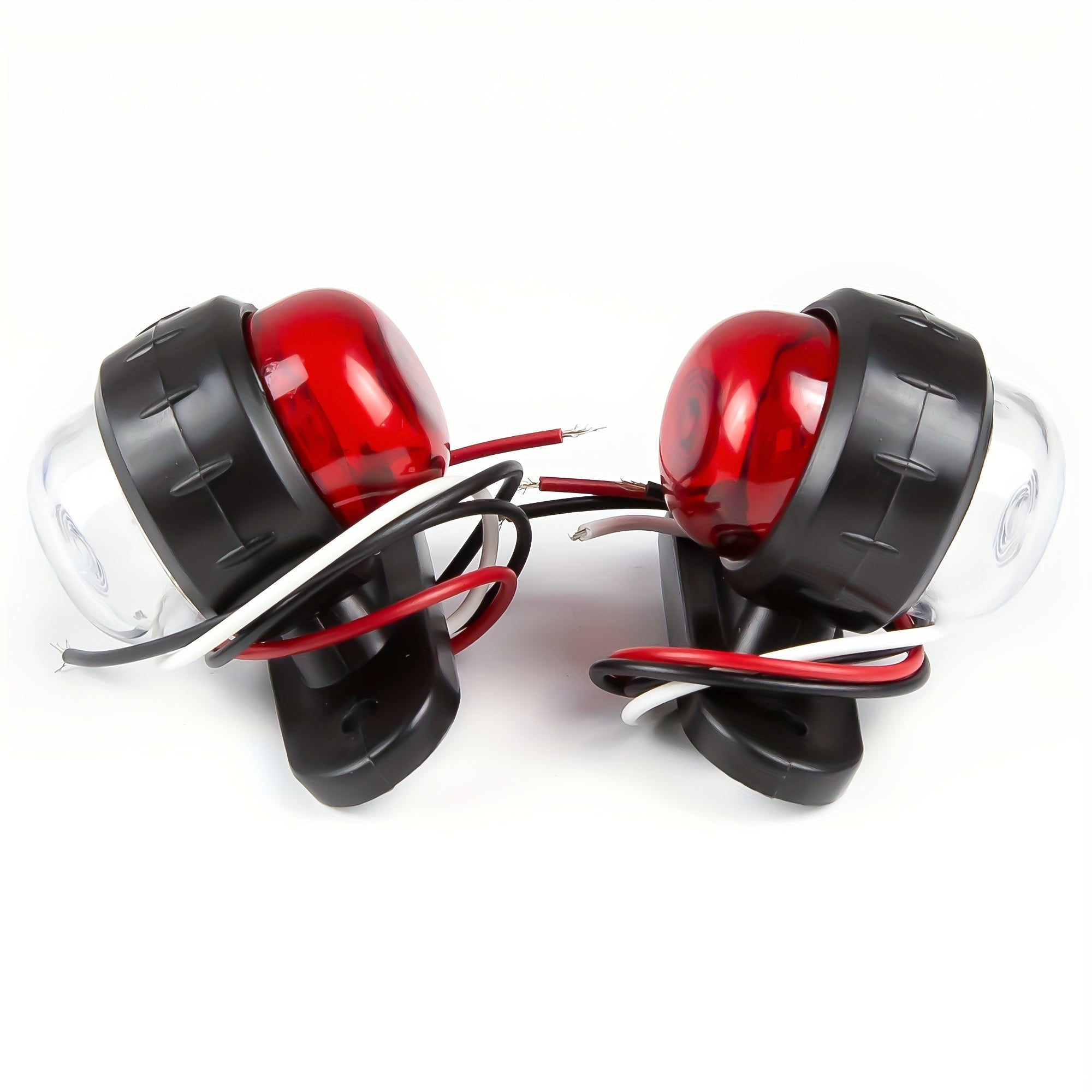 2Pcs Universal 12-24V Side Indicator Lamps Double Side Lighting Bulb for Truck