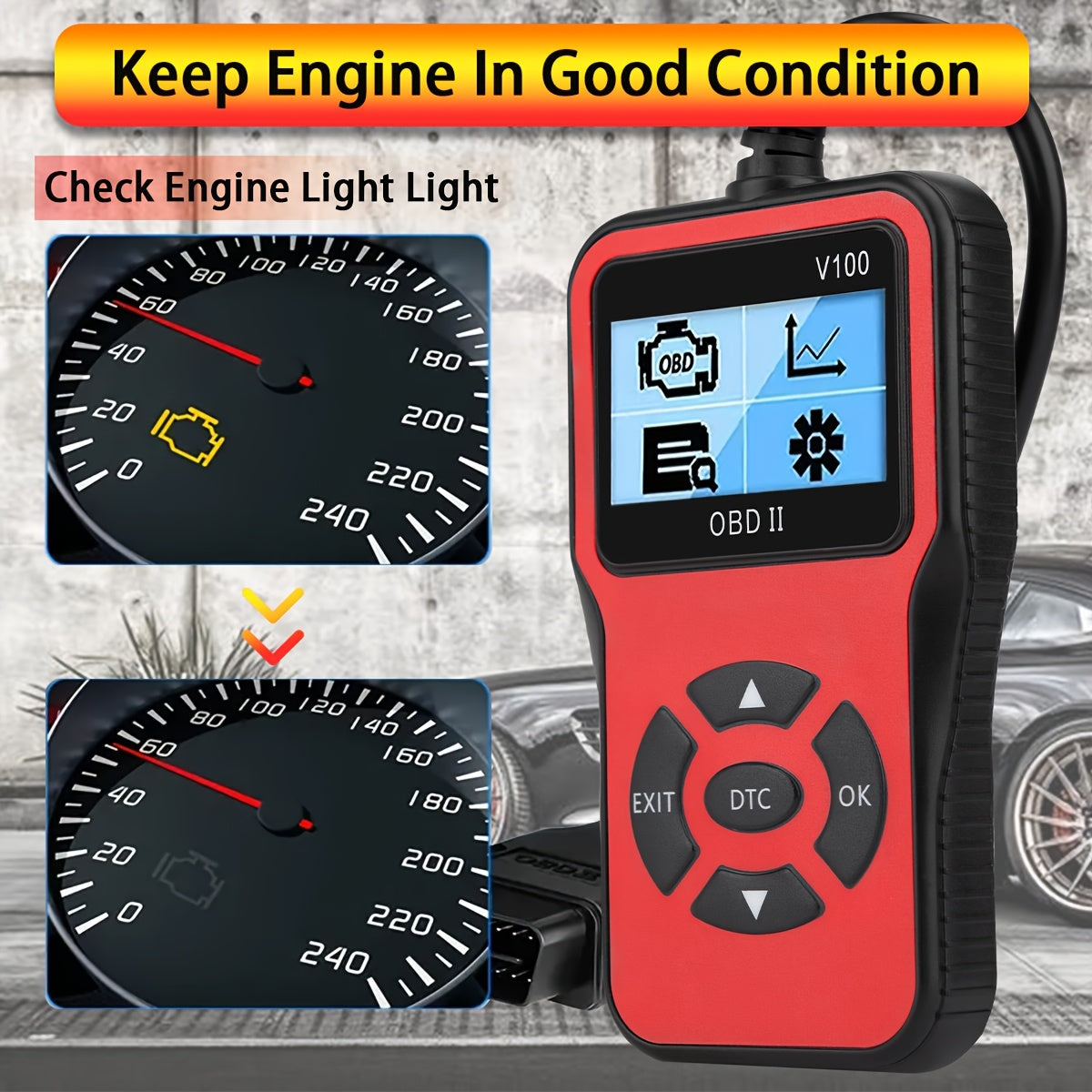 OBD2 Автомобильный диагностический сканер, считыватель кодов, сканер неисправностей двигателя, инструмент для сканирования автомобиля