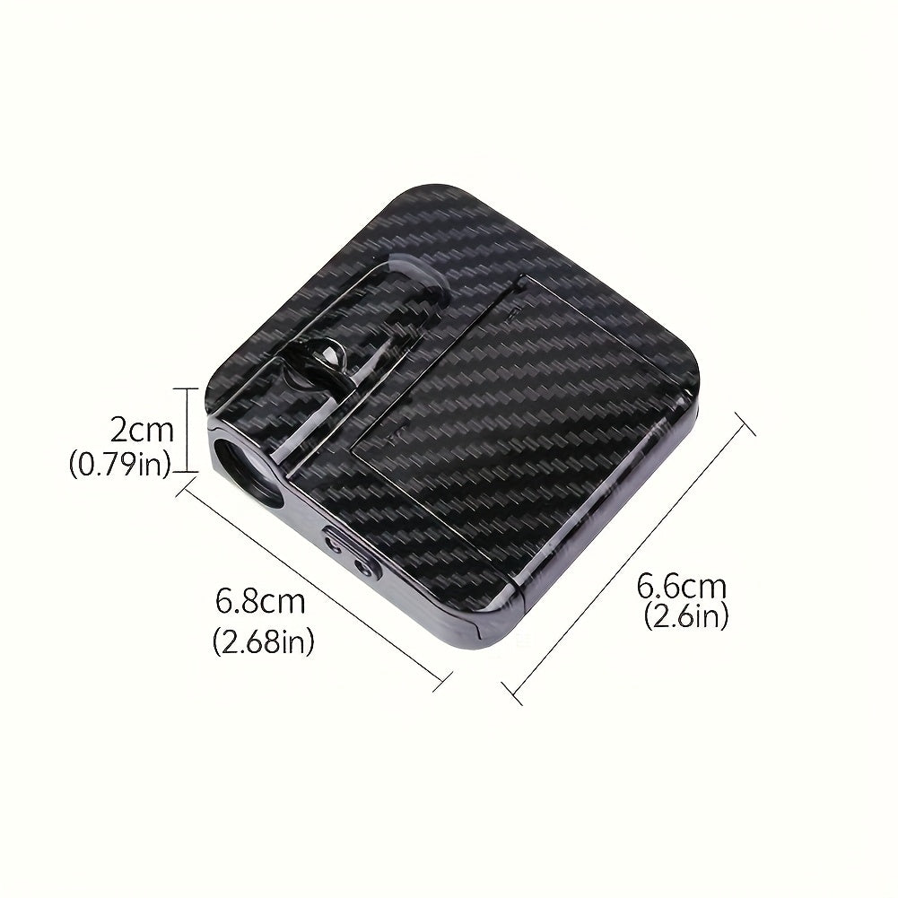 2Pcs LED Car Door Welcome Lights Black Textured Battery Operated Easy Install