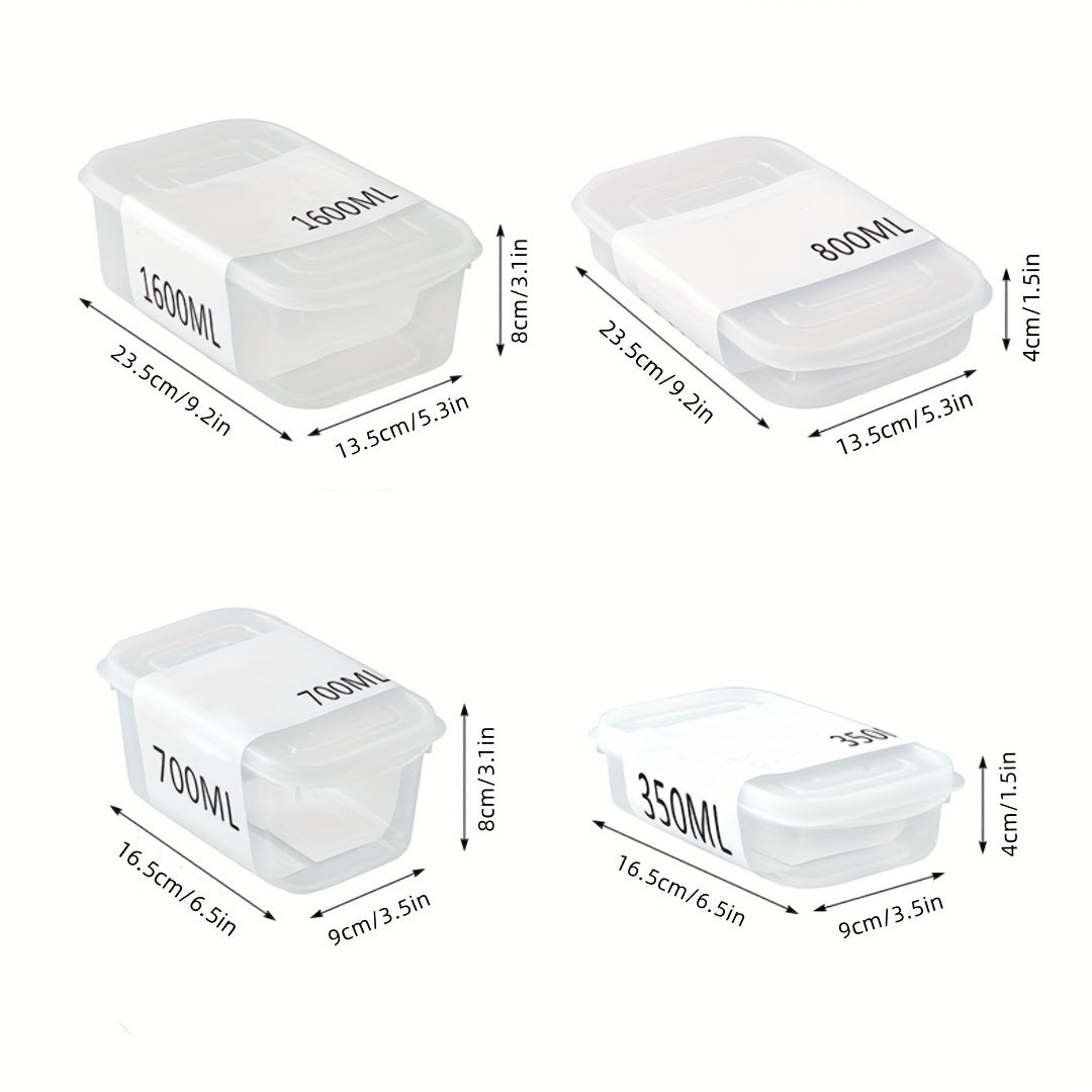 Multi-Size Plastic Food Storage Containers with Soft Lids for Meat Fruits Vegetables