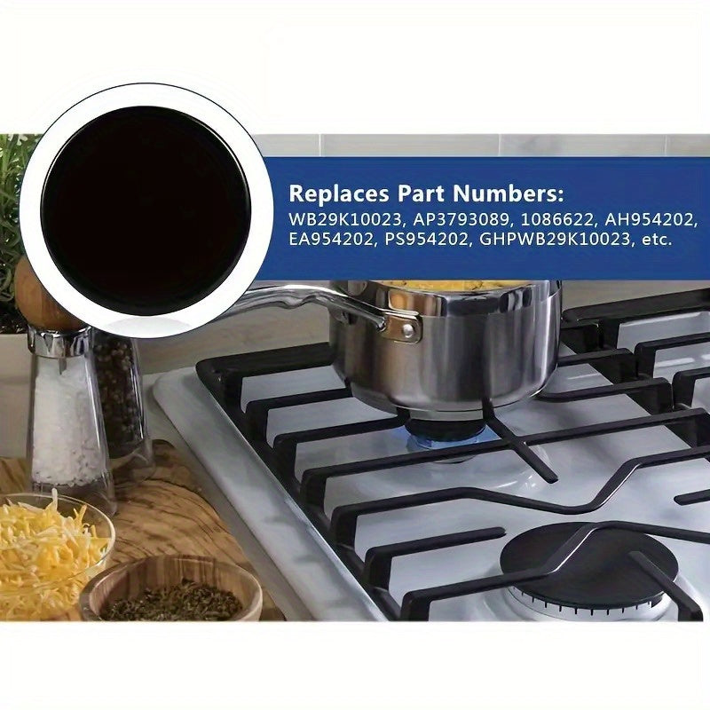 Kuchun uchun turli o'lchamdagi 4 ta qora gaz pechka yonilg'i qopqog'i to'plami