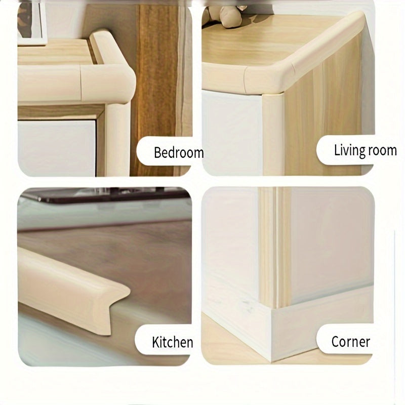 L-shakldagi zarba oldini olish himoyasining o'lchovlari va qalinligini, burchak himoya lentasini va stol qirrasining zarba oldini olish lentasini oshiring.