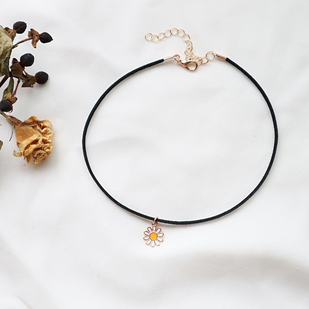 Ayollar uchun qora choker taqinchoq, marjonli marjon bilan, partiyalar va tadbirlar uchun zamonaviy alloy sharf