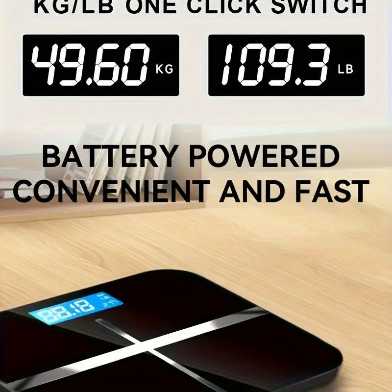 Body Fat Scale Large Platform High-Precision Electronic Weighing Backlit LED Display 176.9KG Capacity
