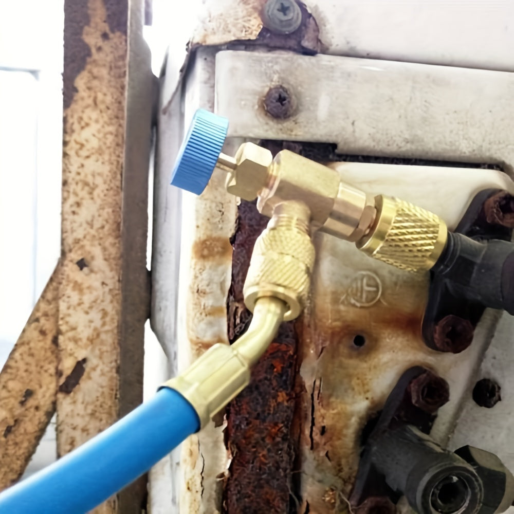 Air Conditioning Safety Valve R410A R22 Liquid Adapter 2.54cm 10.16cm