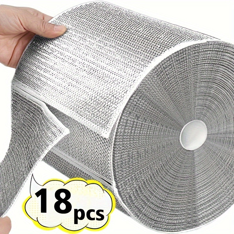 Rustik Fantaziya Mavzusidagi Qayta Ishlanadigan Tozalash Matolari 12, 18, 24 va 32 Donali To'plamlarda - Past To'kilishli To'qilgan Polyester Kvadrat Tozalash Matolari Oshxona, Hammom, Shisha va Uyda Foydalanish Uchun