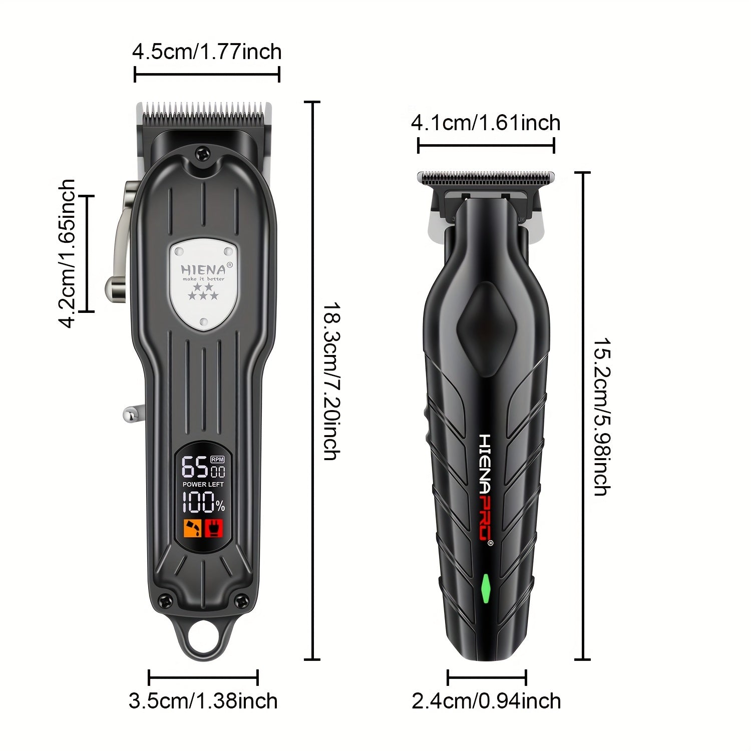 HIENA Профессиональные мужские салонные электросекаторы для стрижки волос с USB-зарядкой - точные, эффективные, отличный подарок.