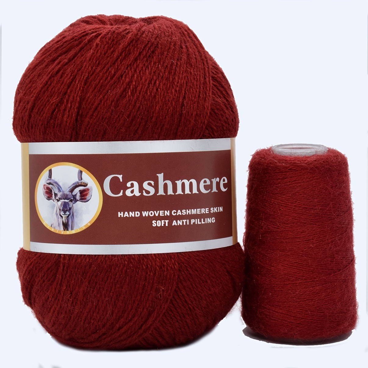 Hand-Woven Cashmere Blend Crochet Yarn 70 Cashmere 320m Assorted Colors