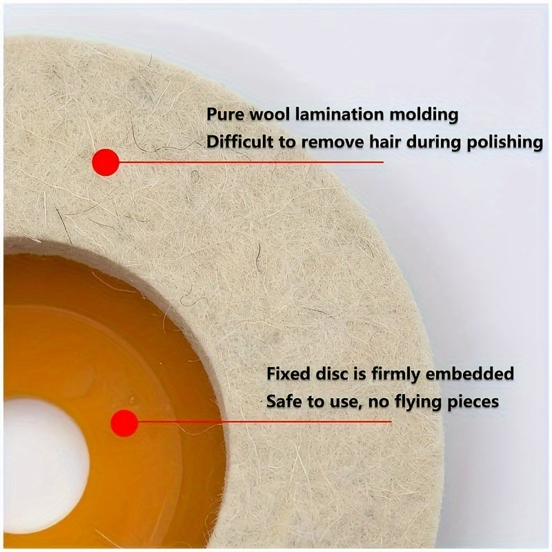 3pcs 10.16cm Metal Aluminum Stainless Steel Polishing Wheels for Jewelry and Crafts