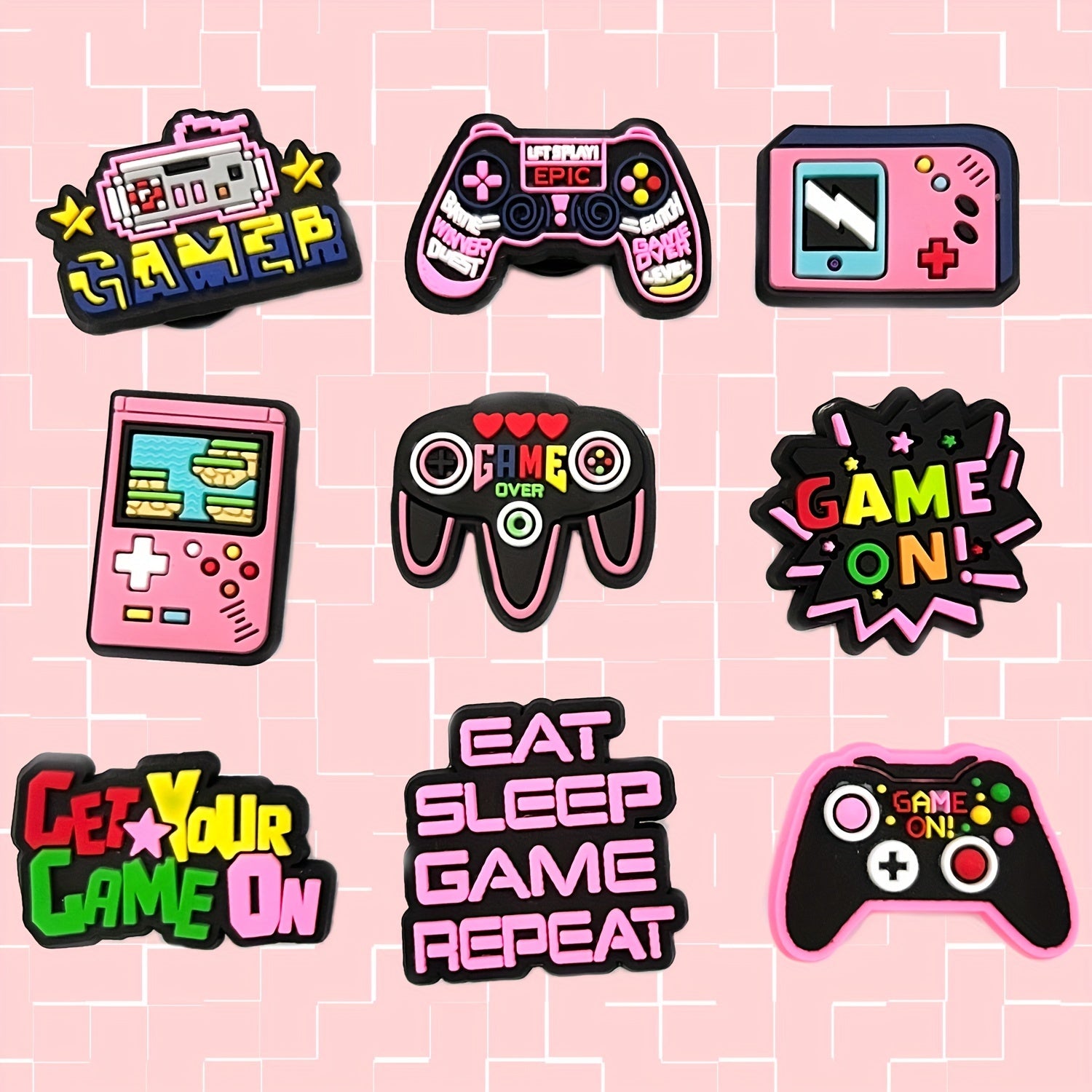 Kattalar uchun PVC o'yin stikerlar to'plami, noutbuklar, skeytbordlar, bagajlar uchun