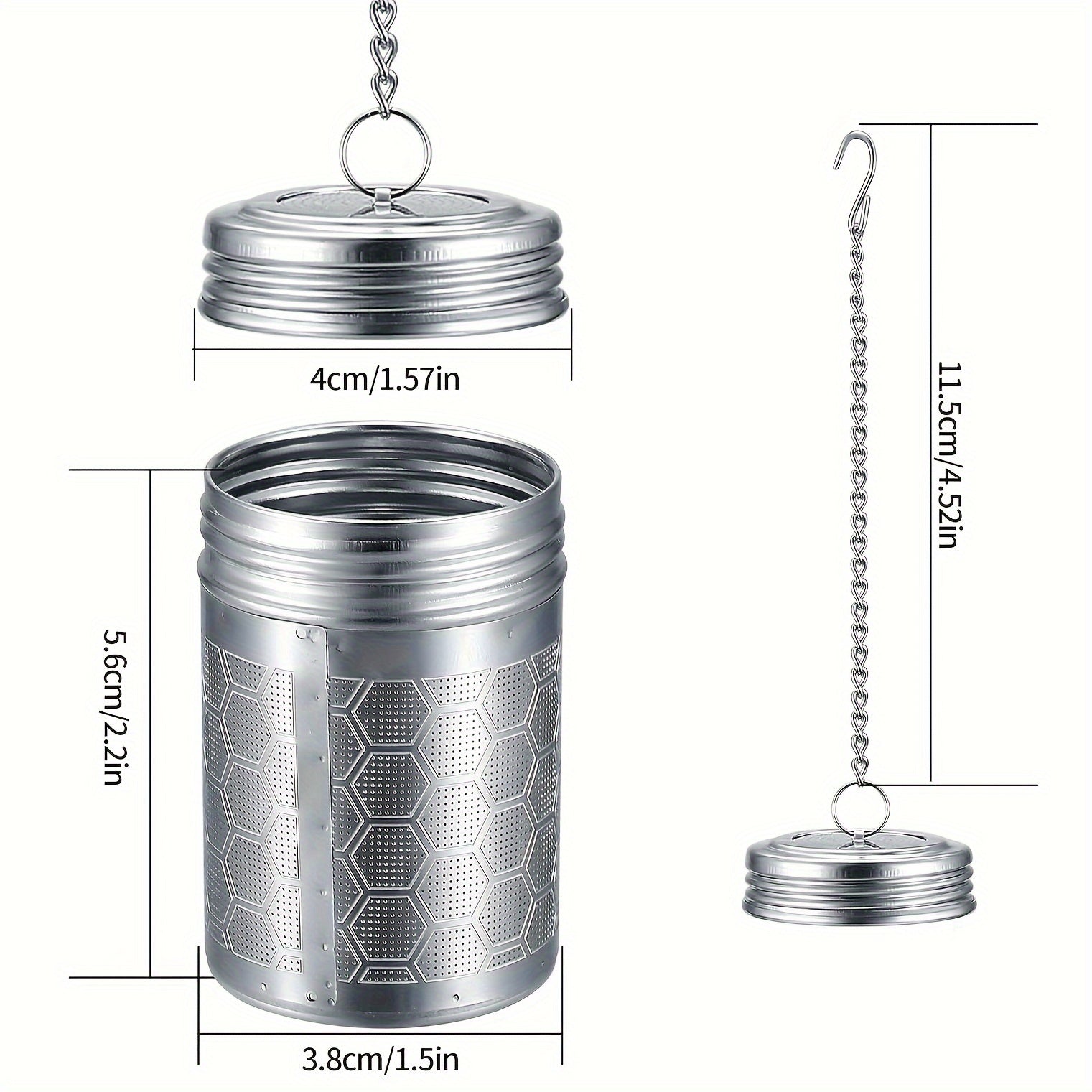 1 шт. сверхтонкого ситечка из нержавеющей стали для заваривания листового чая и приправ