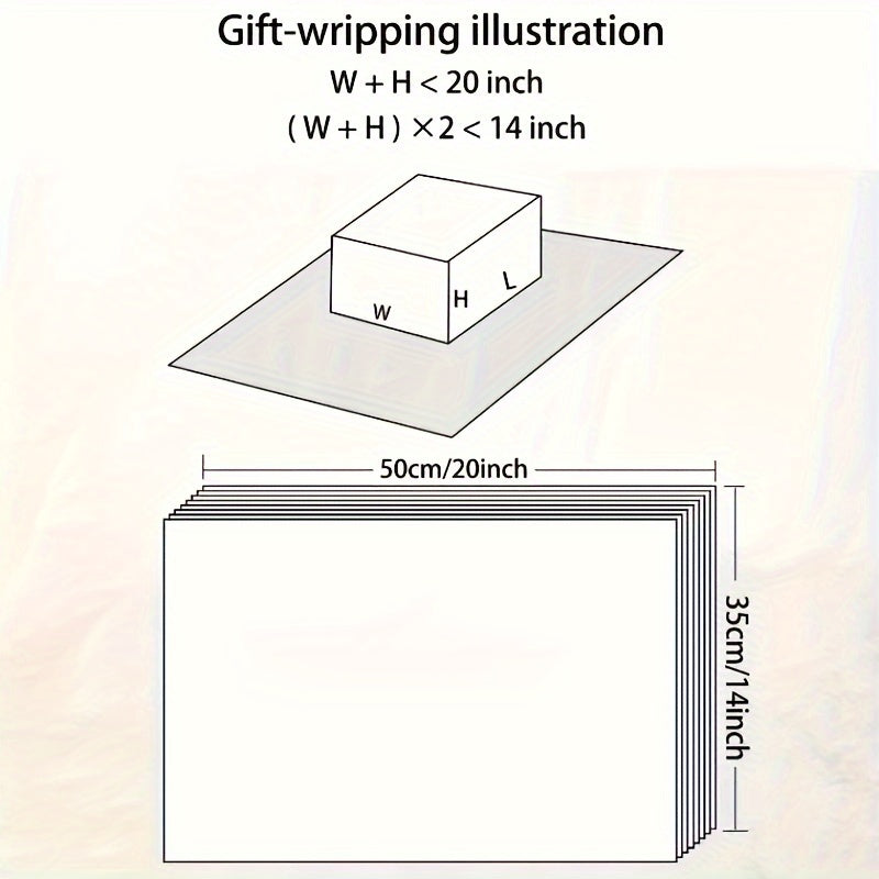 25 Sheets Small Peach and Love Heart Sydney Paper for Gift Wrapping and Decorations